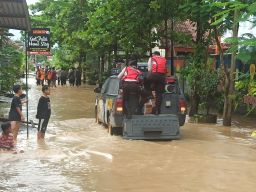 Banjir di Kabupaten Ponorogo (Foto: Mita Kusuma/jatimnow.com)