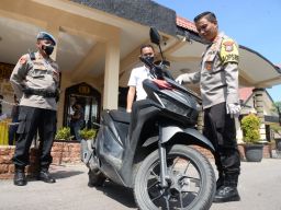 Press rilis kasus pencurian motor di Mapolres Madiun Kota (Foto: Humas Polres Madiun Kota/jatimnow.com)