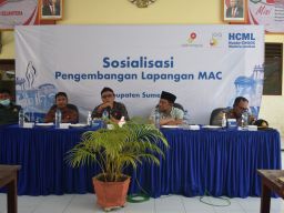 Perusahaan migas Husky Cnooc Madura Limited (HCML) menggelar sosialisasi pengembangan lapangan gas MAC. (Foto: Susilawati for jatimnow.com)