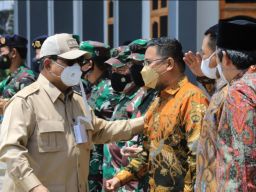 Saat Ketua DPD Gerindra Jatim Anwar Sadad bertemu Prabowo Subianto.(Dok Gerindra Jatim for jatimnow.com)