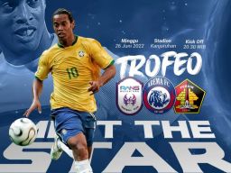 Ronaldinho Akan Ramaikan Laga Trofeo di Stadion Kanjuruhan Malang