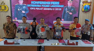 Polres Lamongan Ungkap 4 Kasus Penganiayaan dalam Ops Pekat II Semeru 2025 Polres Lamongan Ungkap 4 Kasus Penganiayaan dalam Ops Pekat II Semeru 2025