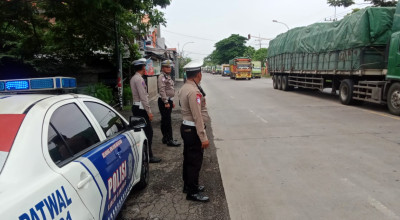 Cegah Kecelakaan di Jalur Rawan, Satlantas Polres Gresik Intensifkan Patroli