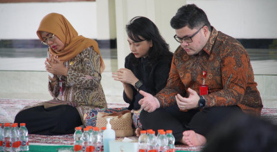 Mas Dhito Ajak Jajaran Doa Bersama untuk Kelancaran Rehab Gedung Pemkab Kediri
