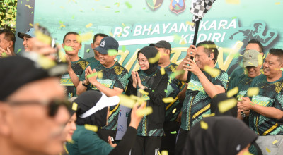 Fun Run RS Bhayangkara, Mbak Vinanda Dorong Gaya Hidup Sehat di Kota Kediri