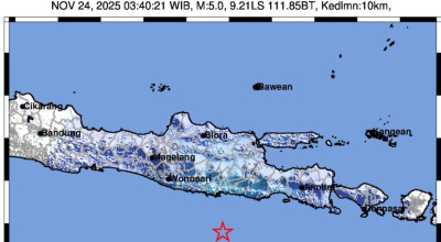 BMKG Tegaskan Gempa Dini Hari Tadi Tak Terkait Aktivitas Gunung Semeru
