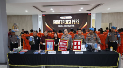 Puluhan Pengedar Narkoba dan Obat Keras Ditangkap Polres Tulungagung