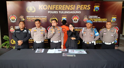 Terlibat Kecelakaan, Sopir Bus Harapan Jaya di Tulungagung Menjadi Tersangka