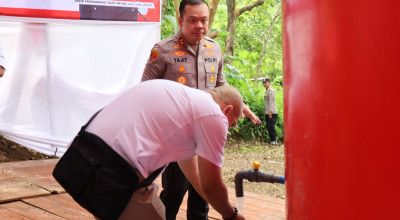 Kapolres Tulungagung Resmikan Bantuan 5 Sumur Bor Untuk Masyarakat