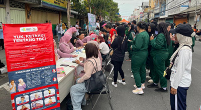 Dinkes Kota Kediri Gelar TOSS TBC dan Cek Kesehatan Gratis di CFD Jalan Dhoho