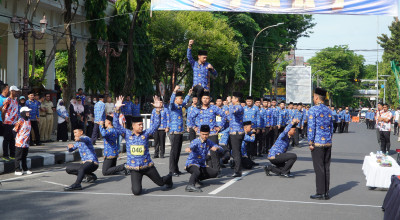 ASN Lamongan Turun Jalan Meriahkan HUT ke-54 Korpri