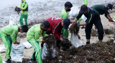 Bikin Geleng Kepala, Murid SD Bawean Angkat 'Warisan' Sampah Plastik 34 Tahun