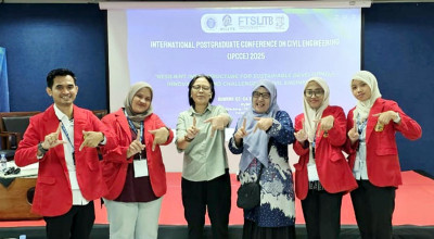 Mahasiswa Magister Teknik Sipil Untag Surabaya Unjuk Gigi di IPCCE 2025 ITB