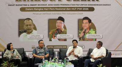 PWI dan DPRD Gresik Gelar Dialog Publik Peningkatan PAD untuk Kemandirian Daerah