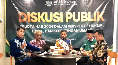 Diskusi Publik Kuota Haji 2024: LBH Ansor Jatim Sebut Penetapan Tersangka Gus Yaqut Belum Sesuai Hukum