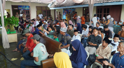 Ratusan Warga Manfaatkan Baksos PWI Lamongan di Tasyakuran HPN 2026