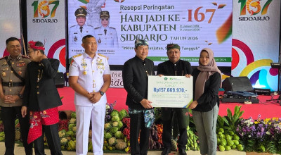 BPJS Ketenagakerjaan Sidoarjo Cairkan Santunan Ratusan Juta di Harjasda 167