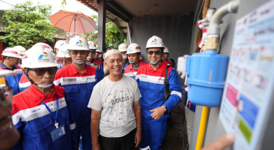 Hemat dan Praktis, Ribuan Rumah di Sleman Kini Terkoneksi Gas Bumi