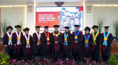 Ubaya Kukuhkan 10 Guru Besar, Perkuat Riset dan Inovasi