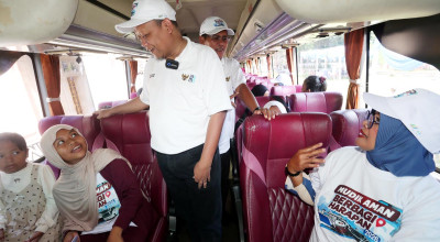 Mudik Gratis PTPN I Berangkatkan 600 Pemudik dari Surabaya