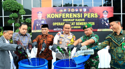 Ops Pekat Semeru 2026, Polres Gresik Ungkap 78 Kasus dan Amankan 85 Tersangka
