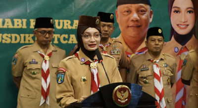 Mbak Vinanda Hadiri Pelantikan Pengurus Pramuka, Tekankan Pembentukan Generasi Berkarakter