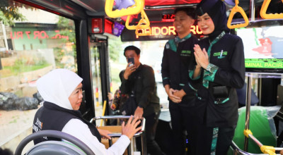 Kado Idul Fitri 1447 H, Naik Bus Trans Jatim Gratis