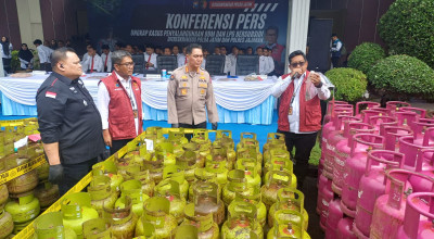 Polda Jatim Bongkar 66 Kasus Penyelewengan BBM & LPG, Negara Rugi Rp7,5 Miliar