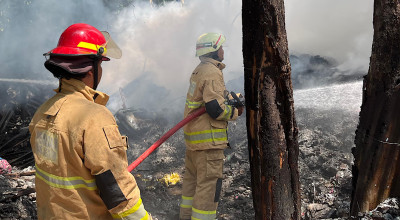 Gudang Rosok di Plosoklaten Kediri Terbakar, Diduga Akibat Pembakaran Sampah