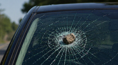 Kesal Disalip, Pria di Malang Lempari Mobil dengan Batu