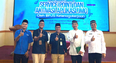Pegawai Ponpes Nurul Jadid Probolinggo Kini Terlindungi BPJS Ketenagakerjaan