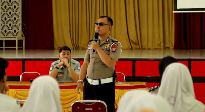 Tekan Angka Kecelakaan Pelajar, Satlantas Polres Gresik Gencarkan Sosialisasi