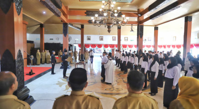 Ambil Sumpah dan Janji 88 PNS Formasi 2024, Ini Pesan Wabup Trenggalek