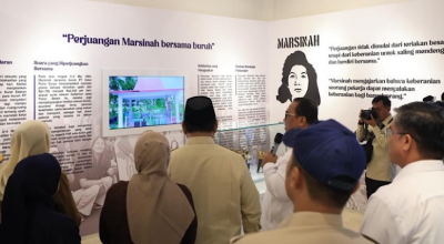 Warga Nganjuk Menangis saat Prabowo Resmikan Museum Pejuang Buruh Marsinah