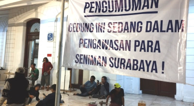 Seniman Surabaya Duduki Balai Pemuda, Tolak Pengosongan Kantor DKS