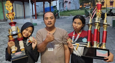 Warisi Darah Pesilat, Kakak Beradik asal Kediri Ukir Prestasi hingga Nasional