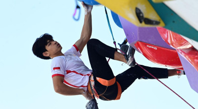 Atlet Kota Kediri, Putra Tri Ramadani Raih Emas di World Climbing Series Praha