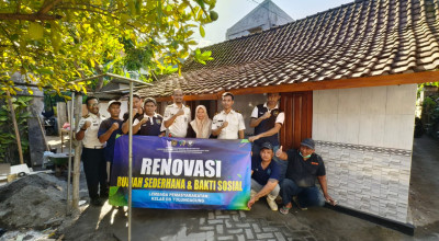 Lapas Tulungagung Libatkan Warga Binaan Untuk Renovasi Rumah Warga