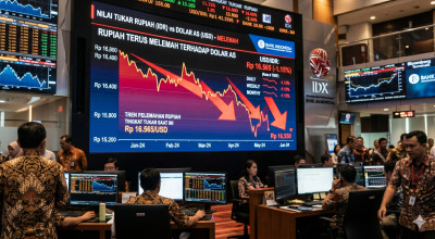 Dolar AS Tembus Rp18.038, Rupiah Kian Tertekan