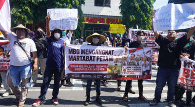 Ribuan Mitra MBG di Trenggalek Gelar Aksi Damai, Dukung Program Tetap Berlanjut