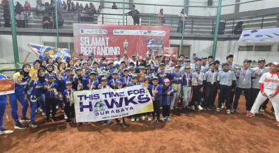 HAWKS Surabaya Sabet Juara Umum Wali Kota Cup 2026 Cabang Baseball dan Softball