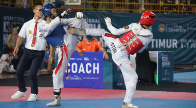 1.232 Atlet Taekwondo Bertarung di Ksatria Nusantara PBTI Series Kediri