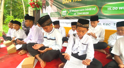 Puluhan Anak Yatim Doakan Indonesia dalam Istighfaroh Taman Zakat