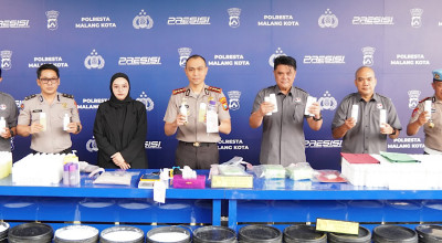 Polisi Bongkar Produksi Kosmetik Ilegal di Malang, Pelaku Raup Rp100 Juta per Bulan