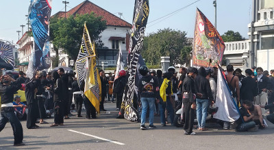 Ratusan Anggota PSHT Demo di Polrestabes Surabaya, Tolak Kekerasan dan Premanisme