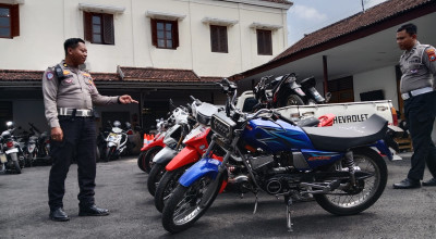 Gerebek Balap Liar, Satlantas Polres Tulungagung Amankan 10 Kendaraan