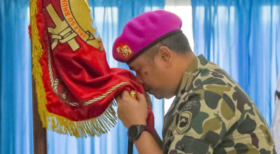 Tongkat Komando Brigif 2 Marinir Sidoarjo Resmi Beralih ke Eko Budi