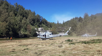 Helikopter Dikerahkan Padamkan Api di Gunung Bromo, Fokus Titik Sulit