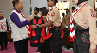 Lepas Kontingen Jamnas XII, Ini Pesan Plt Bupati Tulungagung
