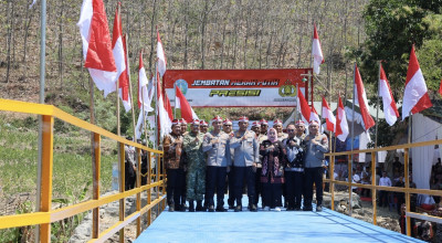 Jembatan Merah Putih di Sawoo Ponorogo Diresmikan, Permudah Aktivitas Warga